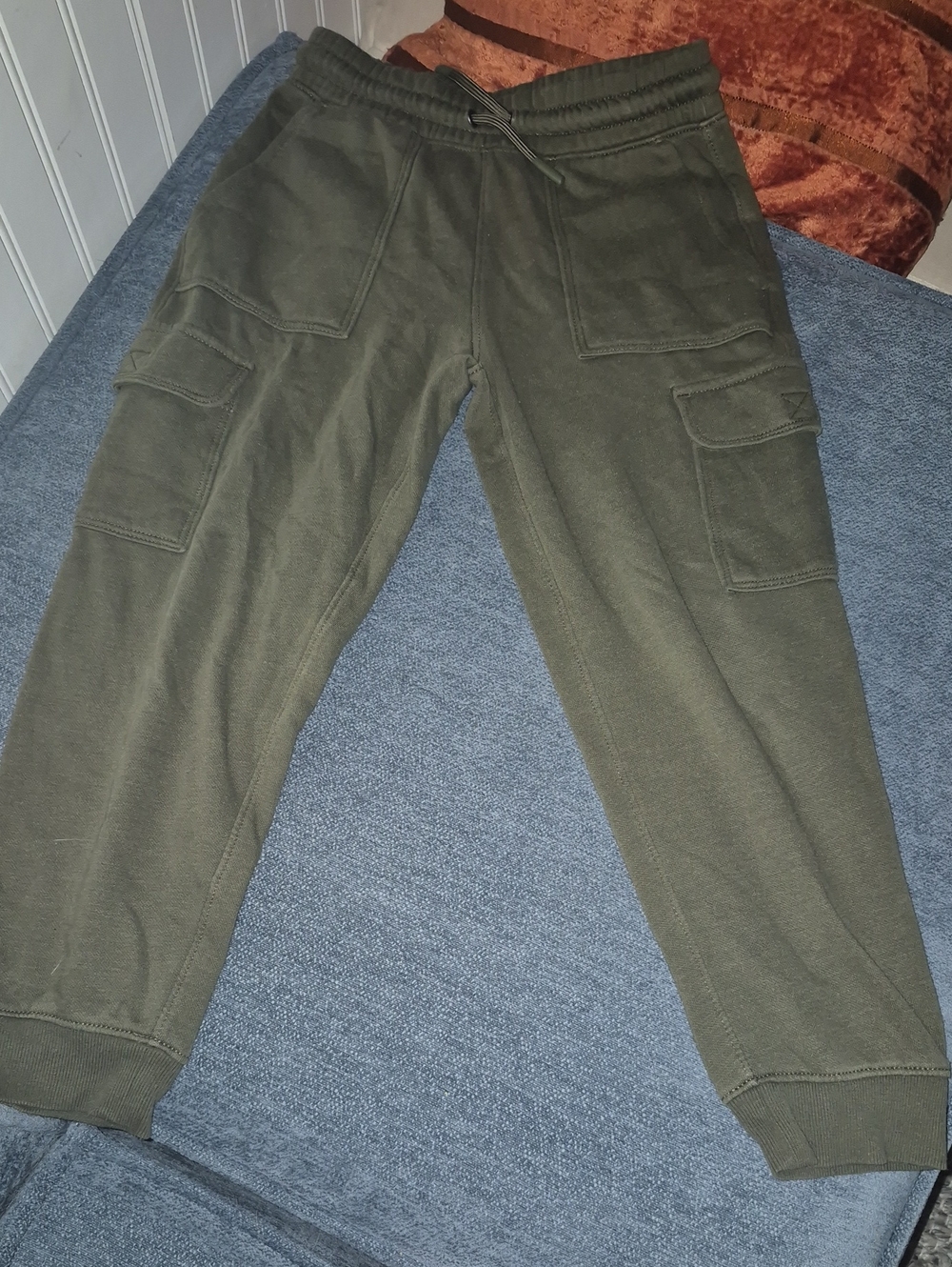 Old Navy Olive Green Cargo Jogger Pants - Kids